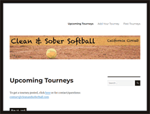 Tablet Screenshot of cleanandsoberball.com